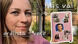 SFI kurs B - Ordlista verb Alis val