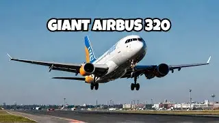 GIANT Airbus 320 Smooth Landing at La Guardia Airport! WOW.