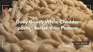 White Cheddar Panera Mac & Cheese recipe at home! | Creamy goodness White Cheddar Pasta Sauce