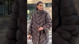 Шуба из меха соболя. Меховая фабрика FUR MONDE. 