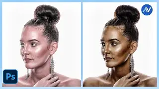 Brown Skin Tone Color Grading in Photoshop | Photoshop Tutorial 2024