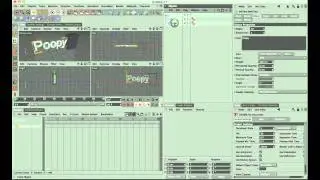 Cinema 4D Tutorial - Animated text and spline erase.