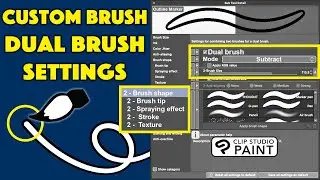 Custom Brush Settings: Clip Studio Paint Tutorial for Beginners