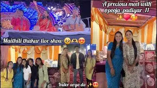 Maithili thakur live show🥹😍15/10/2024 कुमाऊं द्वार महोत्सव 2024 #maithilithakur