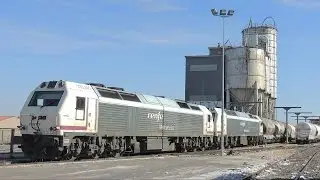 Maniobras de trenes en Tejares