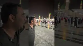 Raining in Madinah 🌧️☔ #shorts