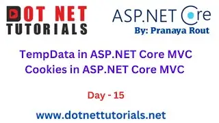 TempData and Cookies in ASP NET Core MVC | Day 15 | Pranaya Rout | Dot Net Tutorials