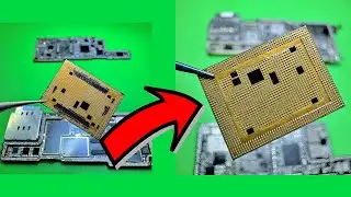 How to Clean iPhone CPU & Board Glue Without Temperature. 