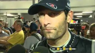 F1 2011 Singapore - Mark Webber disappointed with his start - Interview