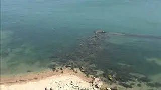 Керчь, жарко, пляж бывшего пионерского лагеря Волна 18 07 24