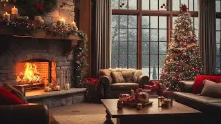 Christmas Morning Ambience - Relaxing Christmas Music, Fireplace Sounds, Instrumental Christmas