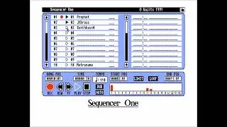 Sequencer One Amiga A1200 Version.  KorgX5D Quick Synthwave Demo.