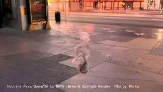 Houdini pyro VDB to Maya Arnold