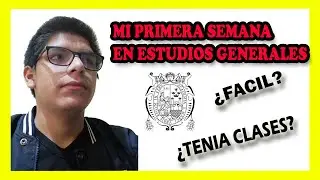 💢 ESTUDIOS GENERALES UNMSM 🤓 | DavidEnLaU