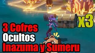 3 Cofres ocultos Inazuma y Sumeru. Genshin impact.