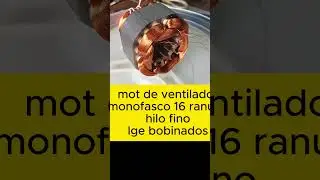aprenda bobinando  motor  de ventilador monofasico de manera rapida ud mismo facil #mantenimiento