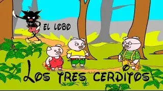Los tres cerditos y el lobo, la Caperucita Roja y Ratita. Videocuentos en español