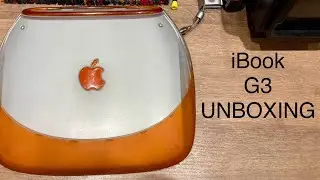 Apple iBook G3 Clamshell Tangerine Laptop Unboxing
