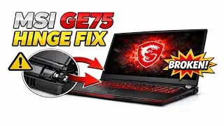 MSI GE75 Broken Hinge Easy Repair!