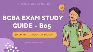 B05: Schedule of reinforcement  | BCBA Exam Study Guide #bcba #reinforcement  #aba