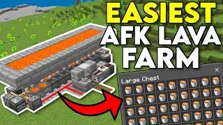 BEST AFK Lava Farm Minecraft Bedrock 1.20