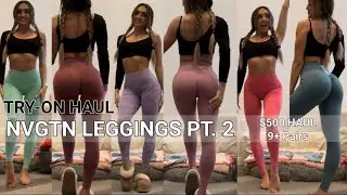 HUGE LEGGING HAUL | NVGTN TRY-ON HAUL | 9+ Leggings | Part 2 #nvgtn #leggings #haul
