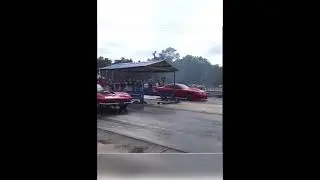 Взлетел во время драг рейсинга