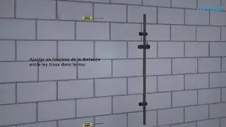 How to install a black shower bar