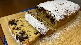Воздушный кекс с шоколадом и кокосом!