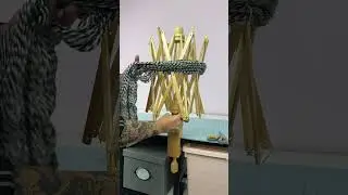 How to turn a hank skein of yarn into a center pull yarn ball cake #knit #knitting #crochet #yarn