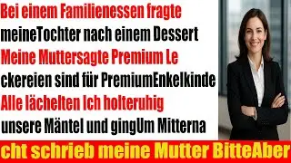 Mama gab meiner Tochter kein Dessert Nur Premium Enkel bekommen Premium Leckereien