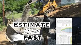 Fast Retaining Wall Estimating and Planning
