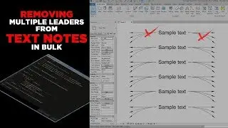 How to remove leaders from Text Notes in bulk