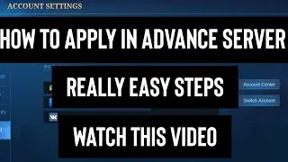 HOW TO APPLY IN ADVANCE SERVER | HOW TO ENTER ADVANCE SERVER (MOBILE LEGENDS)