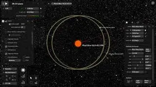 Phroi Blou YQ-D d12-990 simulation (system with a trojan planet)