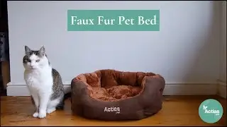 Actiaspet Faux Fur Brown Pet Bed 74601