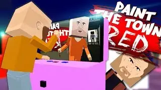 A BATTLE FOR THE ARCADE! - Best Workshop Levels - Paint The Town Red Gameplay