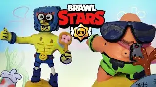 Как слепить ГУБКА БОБА эль примо и ПАТРИК БАЗЗА из пластилина / батл с жорой иллюстратором