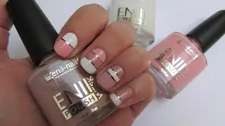 Pink Stripes Elegant Nail Art Tutorial