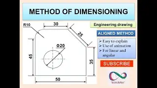 METHOD OF DIMENSIONING : ALIGNED METHOD II Engineering drawing II