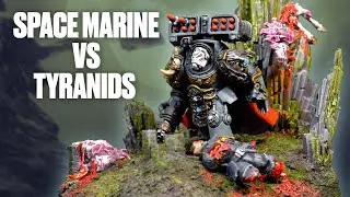Epic Space Wolves vs Tyranids Diorama Showdown