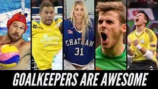 Goalkeepers Are Awesome - Best Saves - Football, Futsal, Ice Hockey, Hurling, Handball, Water Polo