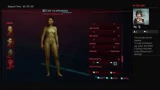 Cyberpunk2077 intro with female character creation