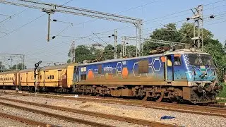 ER HOWRAH WAP-7 💙 “ANUBHA” Celebration Locomotive LEADING Dn 13020/ Bagh Express Train (KGM- HWH) 