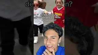 Niños se disfrazan de  Taylor Swift y Travis Kelce 