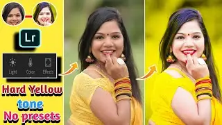 Hard yellow tone colour editing|Lightroom yellow tone background colour photo editing|step by step 😲
