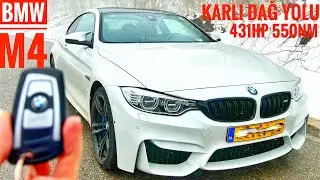 MÜKEMMEL EGZOZ SESİ! | BMW M4 KARLI DAĞ YOLU GAZLAMASI | 3.0 431HP |ZİRVEDE KAR YAĞIŞI SAKARYA