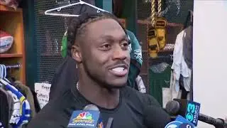Eagles AJ Brown DEFENDS Deebo Samuel calling James Bradberry trash