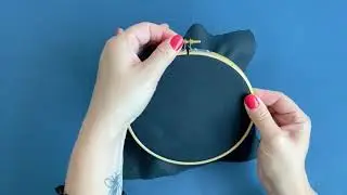 How to place fabric into an embroidery hoop
