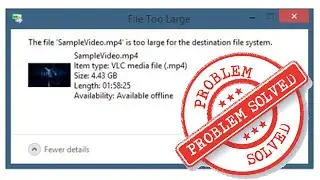 How can I copy 4k movies to USB while the USB is FAT32? Without compressing or using an app